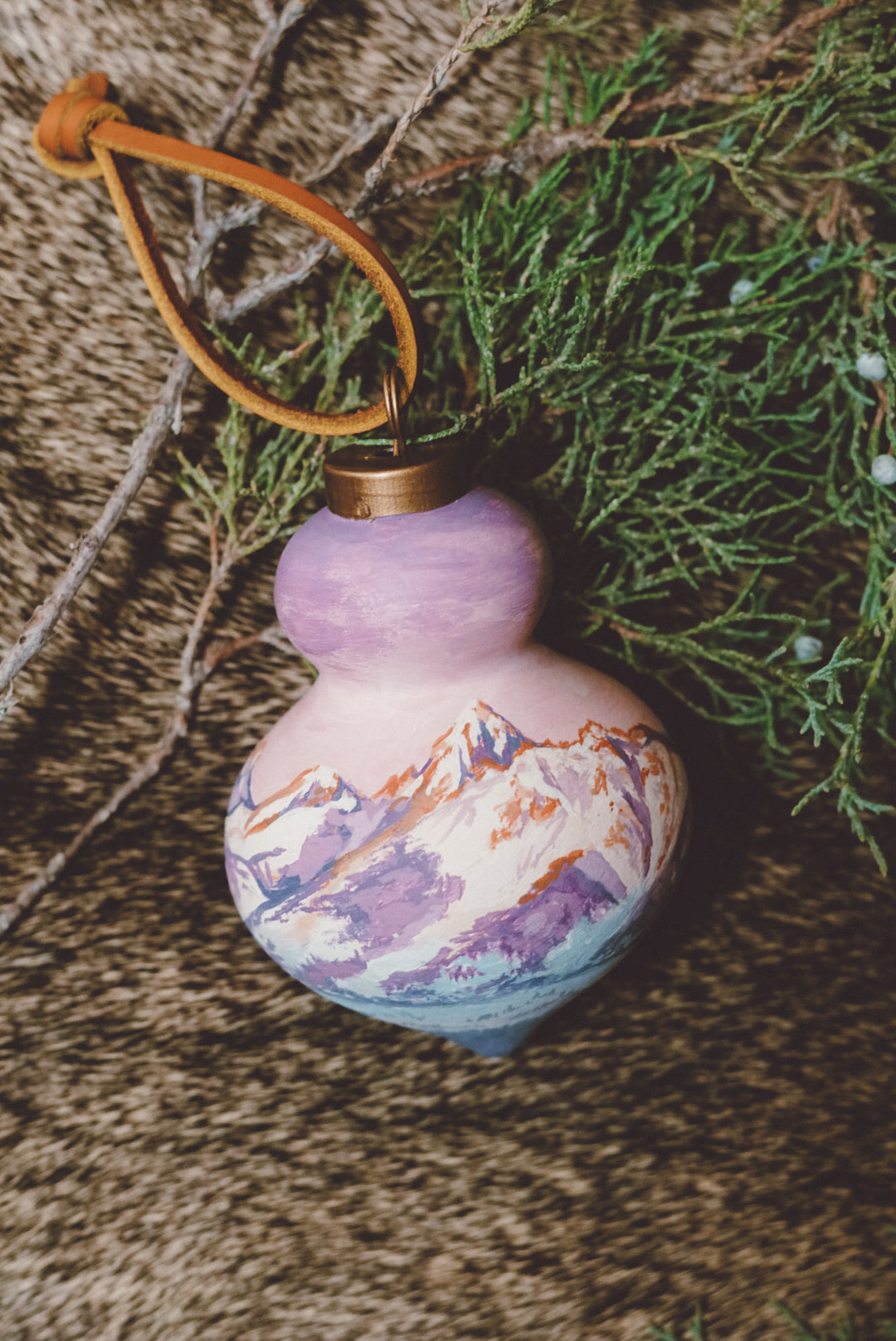 Teton Winter Ceramic Ornament