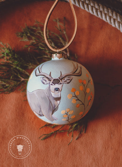 Mule Deer Ceramic Ornament