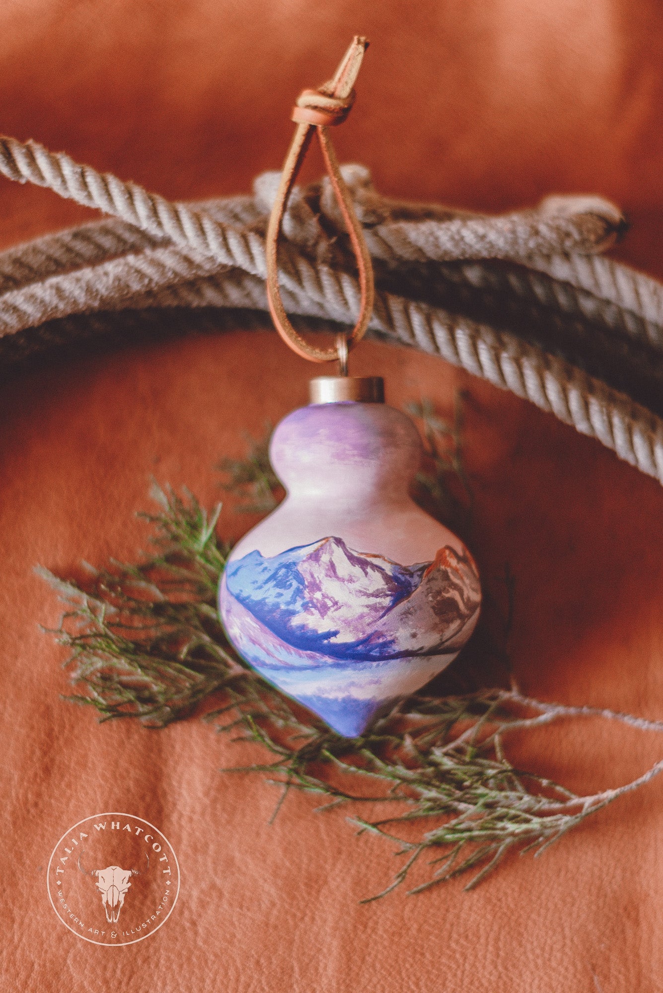 Teton Winter Ceramic Ornament