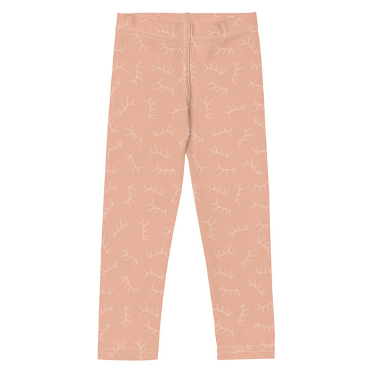 Elk Shed Kid's Leggings in Peachy Pink